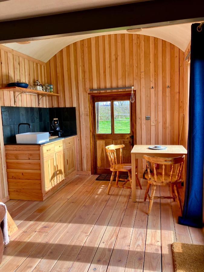 Shepherds Hut In A Private Meadow With Sea Views Camping